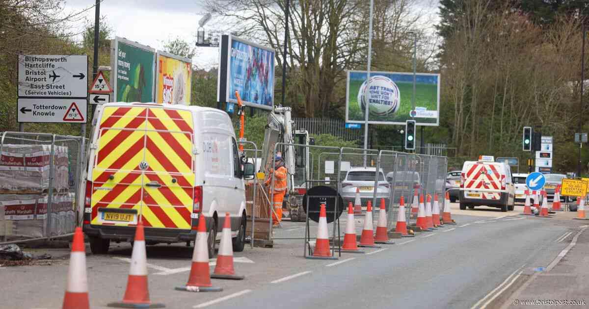 Main A38 road to Bristol Airport will close completely overnight for a week