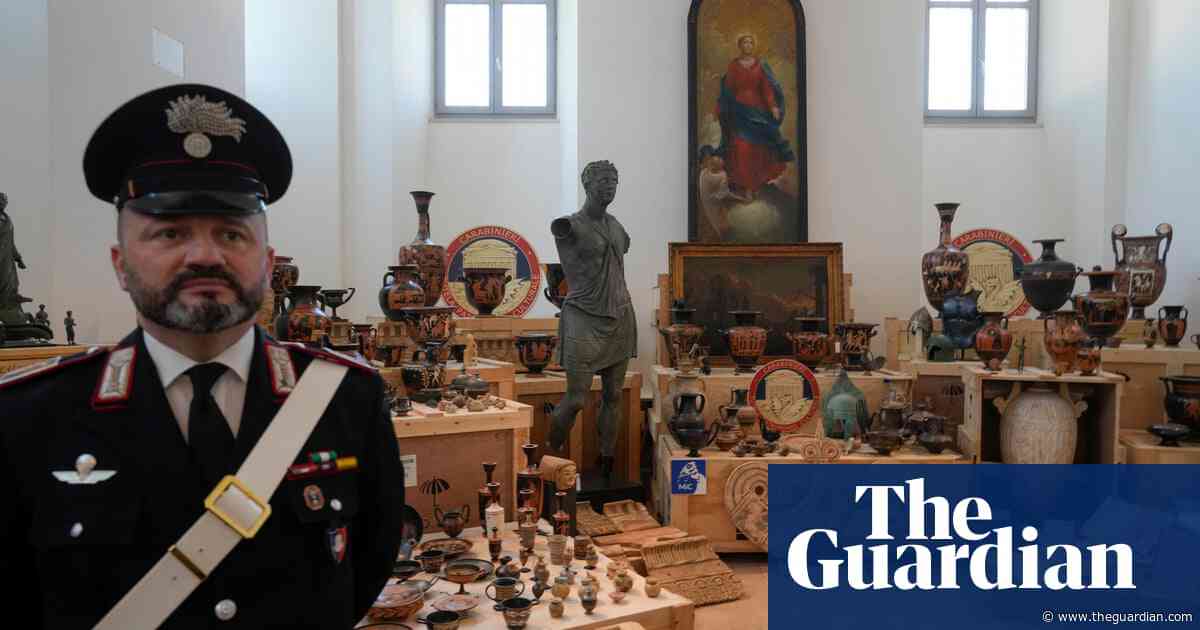 US returns stolen Italian art worth $65m in vow to put loot back ‘where it belongs’