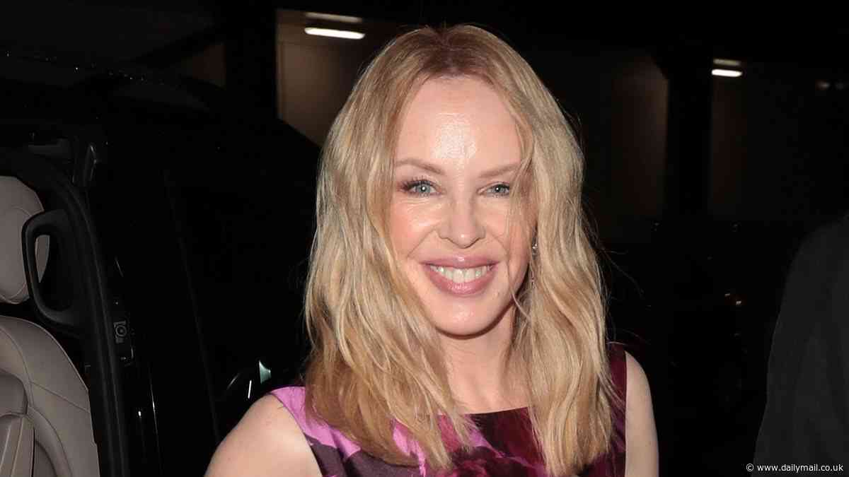 Plenty to celebrate! Kylie Minogue looks youthful as she steps out in London for her birthday after celebrating huge milestone for her wine brand