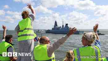 Royal Navy warship deployed to protect trade routes