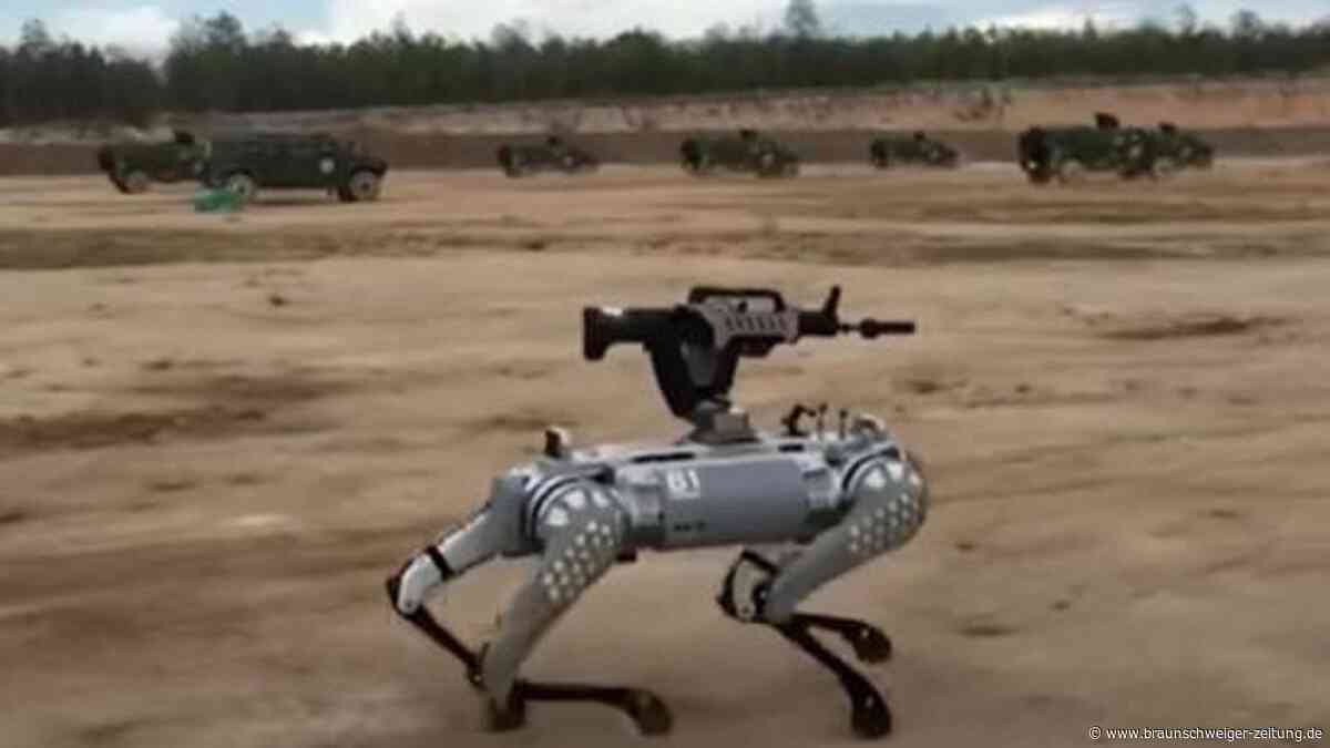 Chinesische Armee präsentiert schießenden Robo-Kampfhund