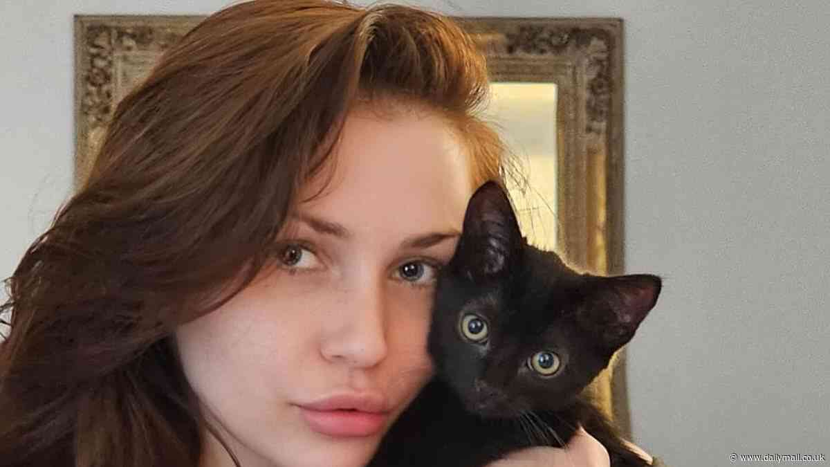 Courtney Stodden adopts black kitten Onyx with her boyfriend Jared Safier... two months after they suffered a miscarriage