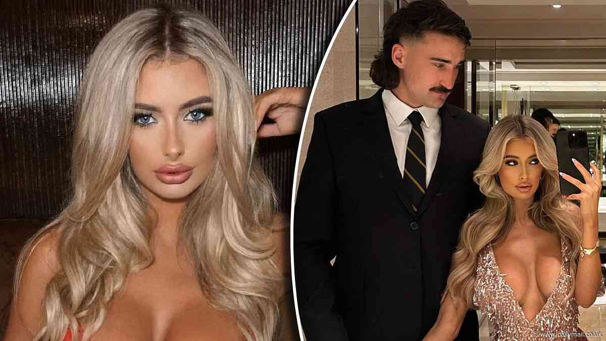 Why glamorous WAG who was warned about moving to 'boring' Aussie city to be with her footy star boyfriend may never return - after she insisted their relationship was NOT over