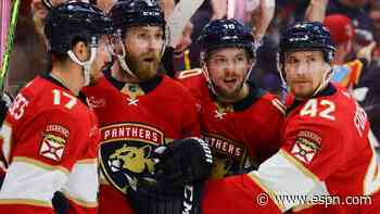 Reinhart rescues Panthers in OT, ties ECF at 2-2