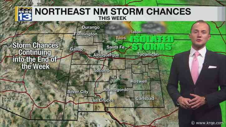 Parts of New Mexico to continue seeing storms this week