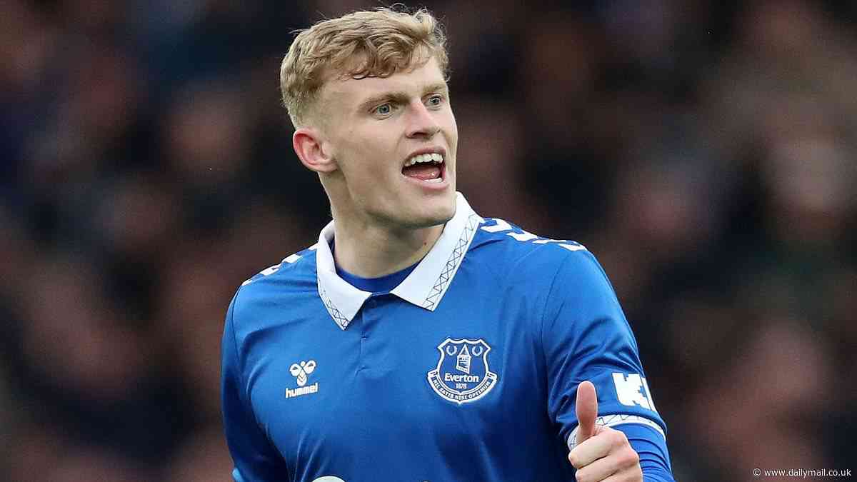 Man United 'eye cut-price £40m swoop for Everton defender Jarrad Branthwaite'... with Sir Jim Ratcliffe 'ready to take advantage of the Toffees' financial woes'