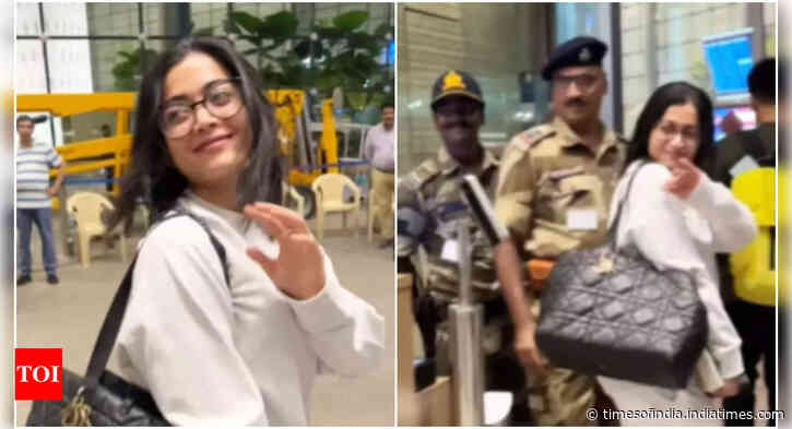 Rashmika Mandanna spotted at the airport