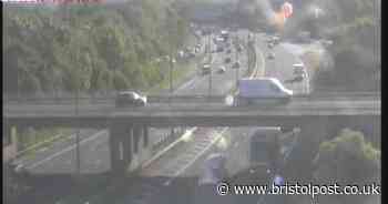 M5 traffic clears following rush hour crash near Bristol