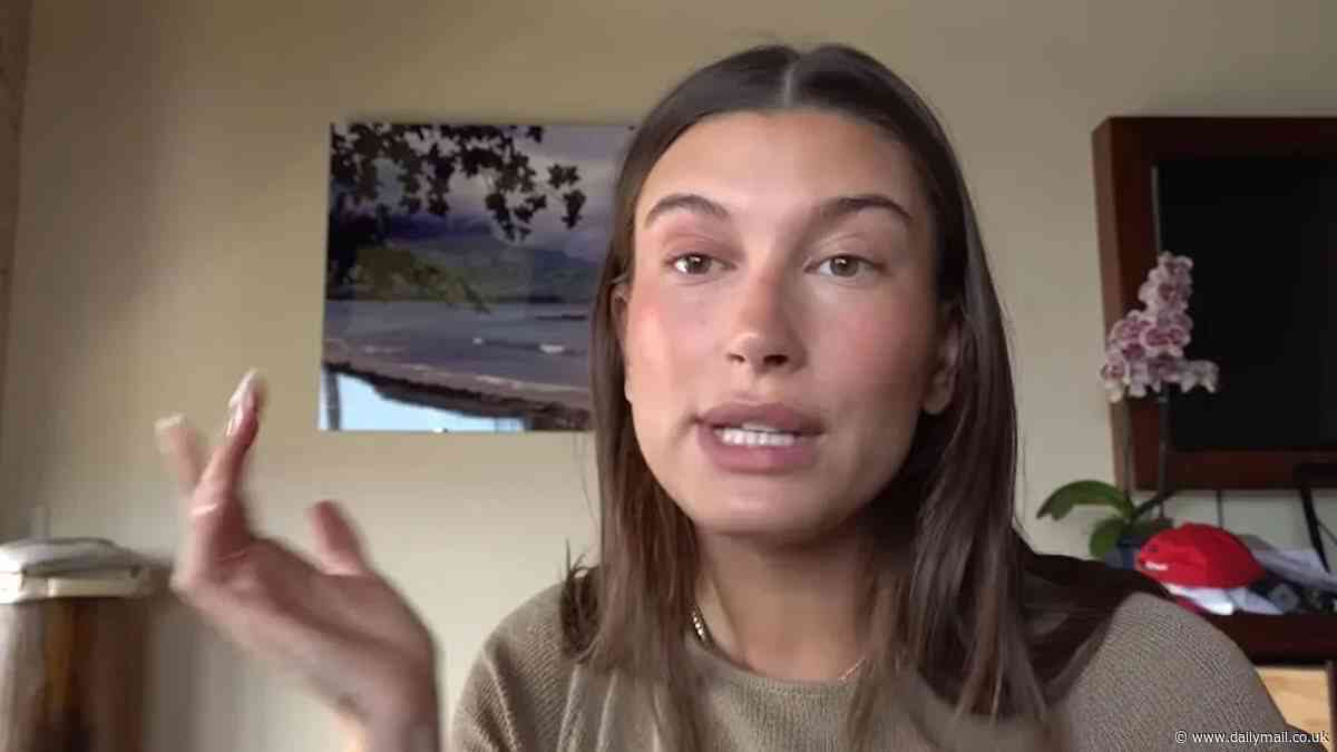 Pregnant Hailey Bieber returns to YouTube after a three month break as fans gush she's 'glowing' after announcing she's expecting first child with husband Justin
