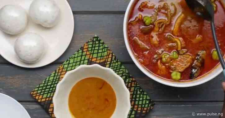 Here is a quick way to make palm nut soup