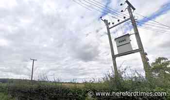 Firefighters called to Hereford electricity pylon fire