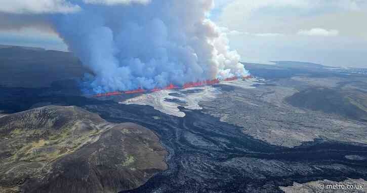 Map shows where Iceland volcano is erupting for the fifth time in six months