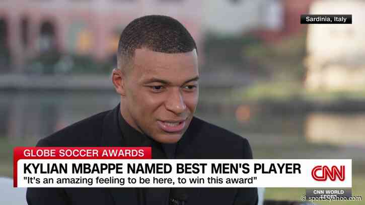 Kylian Mbappé named best men’s player at Globe Soccer Awards