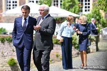 Wie sich Macron und Steinmeier auf Schloss Wilkinghege zurücklehnten