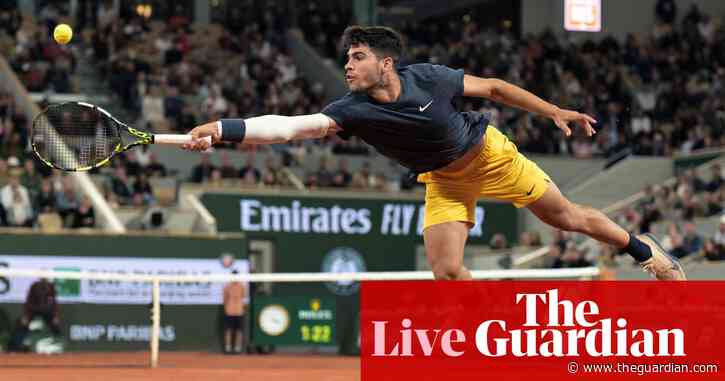 French Open 2024: Alcaraz and Rublev in action, Tsitsipas and Jabeur win – live