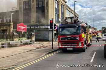 Gateshead fire LIVE: Updates as fire service tackle blaze at old mattress store on high street