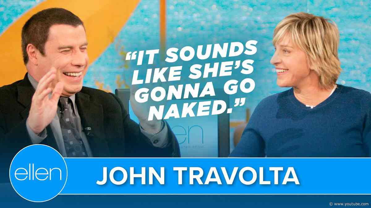 John Travolta Gets Deliriously Cozy with Ellen!