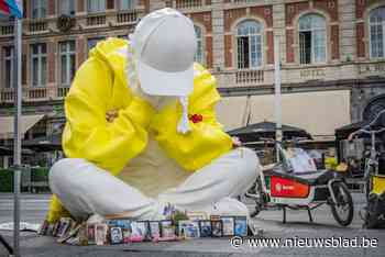 Pakkend standbeeld ‘Stille Strijd’ houdt halt in Leuven: “We moeten blijven praten over mentaal welzijn”
