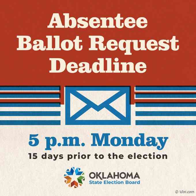 Deadline for absentee voting for June is Monday