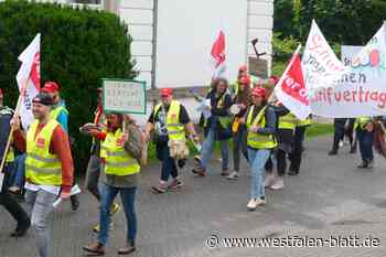 Beschäftigte der Klinik am Osterbach streiken