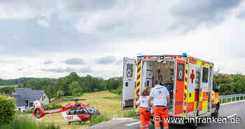 Wattendorf: Fahrradfahrer bei Unfall schwer verletzt - Rettungshubschrauber im Einsatz