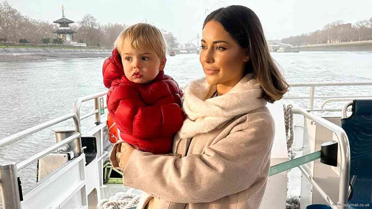 Louise Thompson admits she only started bonding with son Leo, two, six months after giving birth as she couldn't focus on anything other than 'trying to stay alive' following traumatic labour