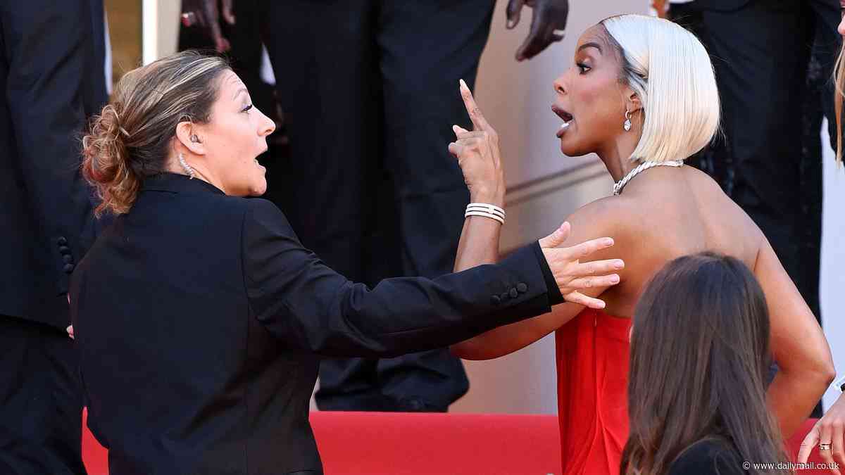 A standing ovation for the feisty red-carpet Frenchie! KENNEDY body slams Rowdy Kelly Rowland, other celeb snowflakes... and says the Cannes bouncer didn't go far ENOUGH