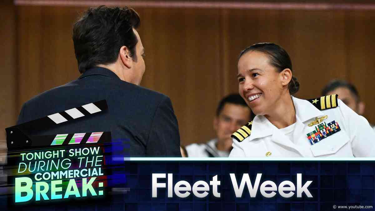 Jimmy Talks with Fleet Week Audience During Commercial Break | The Tonight Show