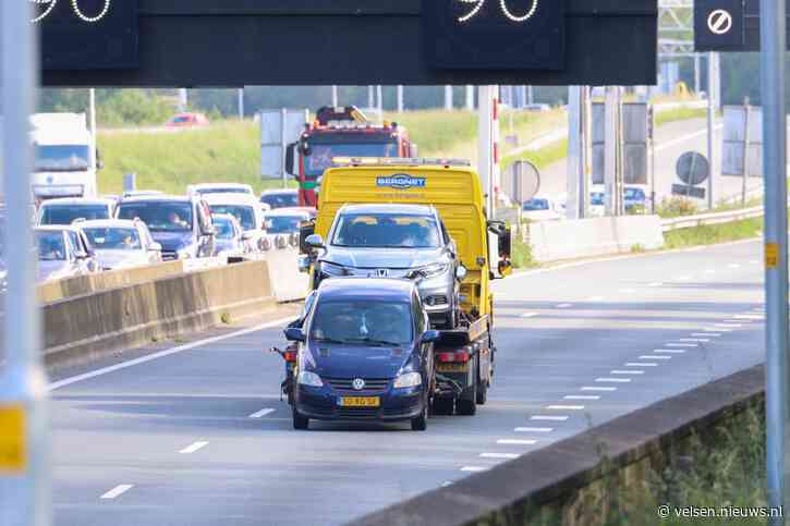 Veel verkeershinder door ongeval in Velsertunnel