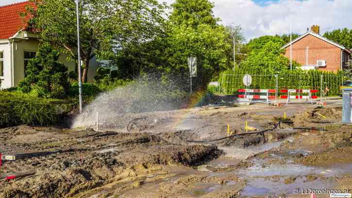 Lekkage aan Waterleiding in Farmsum: Waterbedrijf Groningen Druk Bezig met Reparaties