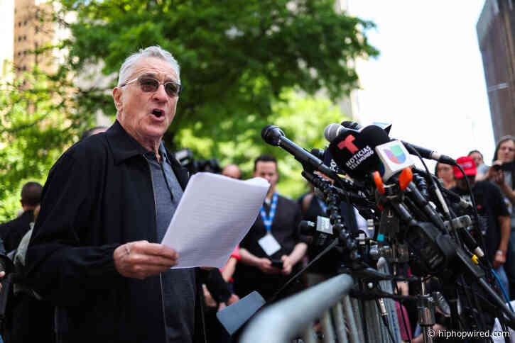 Robert De Niro Bashes “Clown” Donald Trump Outside Of NY Courthouse
