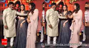 Balakrishna pushes Anjali at an event - Watch