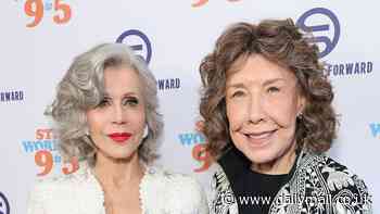 Jane Fonda and Lily Tomlin look as glamorous as ever as they lead the stars at ERA Coalition Forward Women's Equality Trailblazer Awards for Still Working 9 to 5 premiere