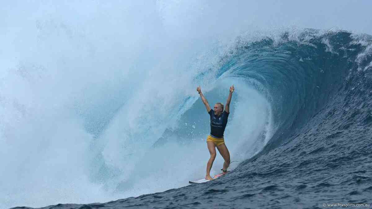 ‘Beyond myself screaming’: First women’s perfect 10 at surfing’s infamous ’wall of skulls’
