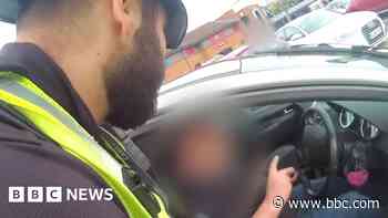 Watch: Drink driver who almost hit police is arrested