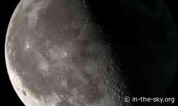 30 May 2024 (6 hours away): Moon at Last Quarter