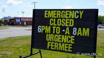 Expect more unplanned summer ER closures in rural Ontario, experts say