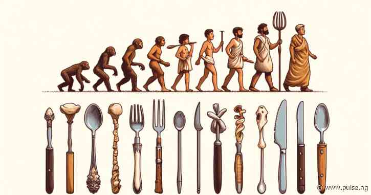 When did humans begin to use modern cutlery?