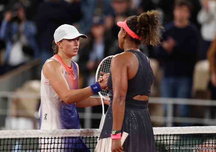 Iga Swiatek shares a beautiful praise for Naomi Osaka: "She deserves the best stages"