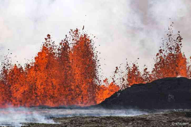 Watch: Iceland volcano shoots red streams of lava, threatens evacuated town