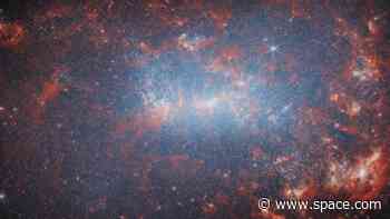 James Webb Space Telescope finds a dusty skeleton in this starburst galaxy's closet