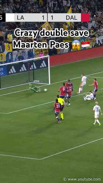 Maarten Paes DOUBLE Save To Force The Offside Call