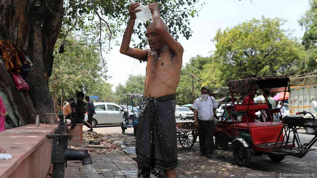 Menschen in Indien leiden unter Hitzewelle