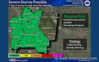 May to End, June to Begin with Possible Storms