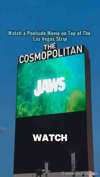 Poolside DIVE-IN movies on the Strip #lasvegas