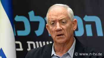 Kriegskabinett vor dem Aus?: Benny Gantz fordert Neuwahlen in Israel