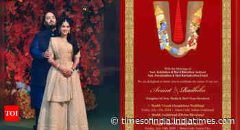 Anant-Radhika's wedding invitation: Date, venue, dress code