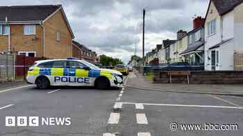 Police cordon off streets after stabbing