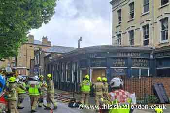 The Steamship, Blackwall pub fire breaks out