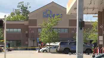 Bystander shot in gunfire exchange between suspect, police at Kroger grocery store